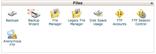 CPanel files manager